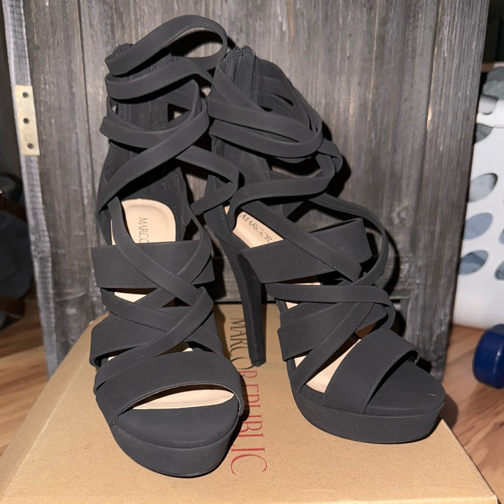 🌺MarcoRepublic Dubai Platform Stiletto Sandals🌺